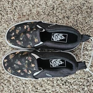 Vans Classic Slip-On Sneakers with Floral Pattern sz 11y
